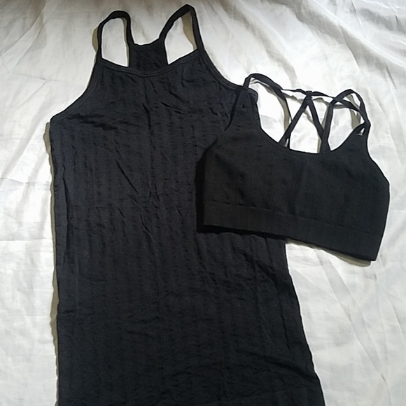 Athleta Tops - Athleta Black Tank Top and Sports Bra Bundle
